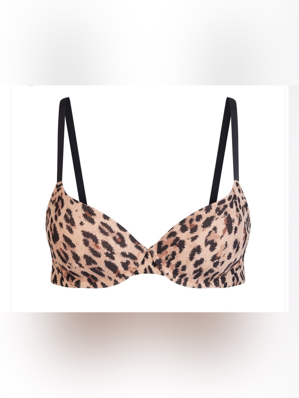SKIMS Fits everybody T shirt bra- Sienna Jaguar print 38B
